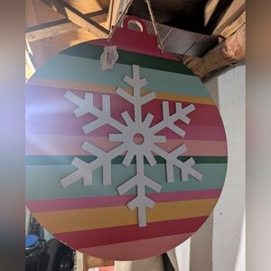 Colorful Snowflake Holiday Wall Decor